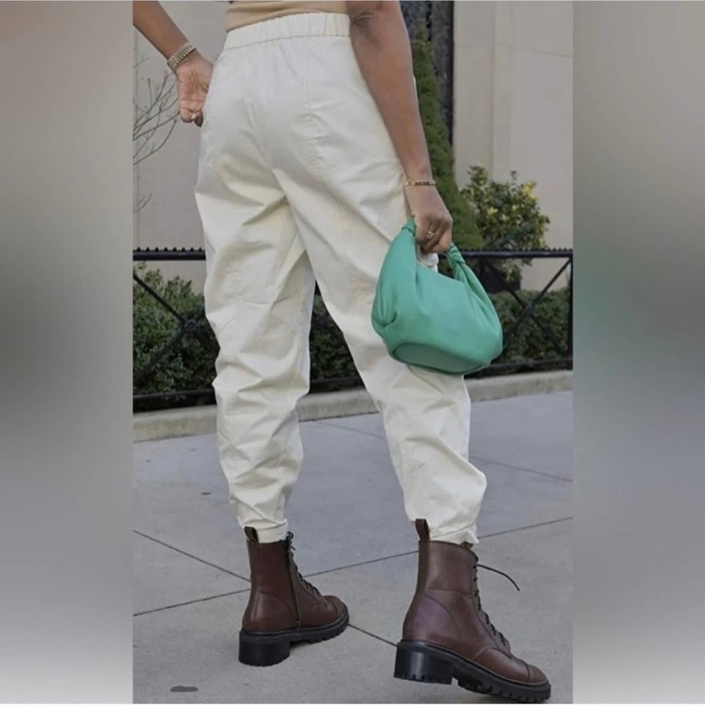 NWT The Drop x KarenBrit Chick Belted Cargo Pant Whisper White Small - Picture 4 of 8